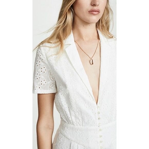 Divine Heritage Collared Button Up Pleated Romper - Picture 3 of 6